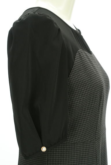 PROPORTION BODY DRESSING（プロポーションボディ ドレッシング）の古着「レイヤード風パフスリーブロングワンピース（ワンピース・チュニック）」大画像５へ