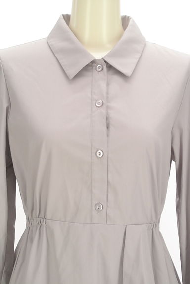 PROPORTION BODY DRESSING（プロポーションボディ ドレッシング）の古着「ラッフルフレアシャツワンピース（ワンピース・チュニック）」大画像４へ