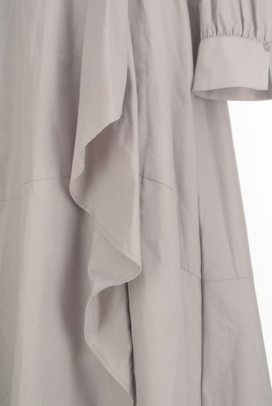 PROPORTION BODY DRESSING（プロポーションボディ ドレッシング）の古着「ラッフルフレアシャツワンピース（ワンピース・チュニック）」大画像５へ