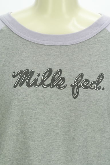 MILKFED.（ミルク フェド）の古着「ロゴプリントラグランＴシャツ（Ｔシャツ）」大画像４へ
