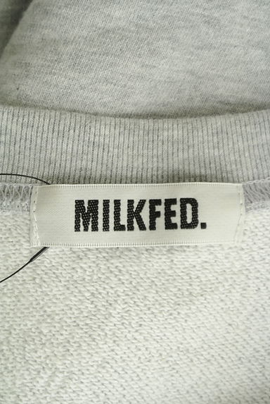 MILKFED.（ミルク フェド）の古着「ボックスロゴスウェットトップス（カーディガン・ボレロ）」大画像６へ