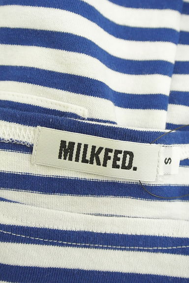 MILKFED.（ミルク フェド）の古着「ボックスロゴ膝上ボーダーワンピース（ワンピース・チュニック）」大画像６へ
