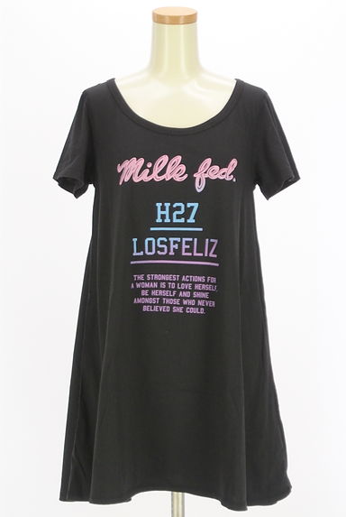 MILKFED.（ミルク フェド）の古着「ロゴプリントフレアTシャツ（Ｔシャツ）」大画像１へ
