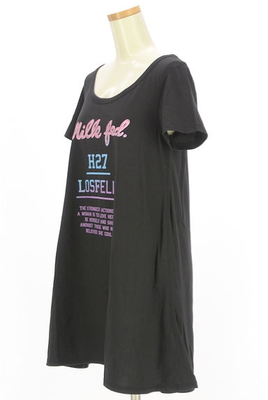 MILKFED.（ミルク フェド）の古着「ロゴプリントフレアTシャツ（Ｔシャツ）」大画像３へ