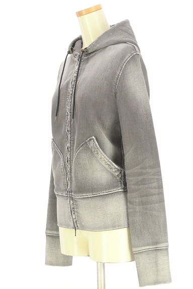 YANUK（ヤヌーク）の古着「ヴィンテージ風ジップアップフーディパーカー（スウェット・パーカー）」大画像３へ