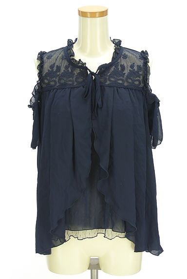 axes femme（アクシーズファム）の古着「オフショルフリル袖ブラウス（カットソー・プルオーバー）」大画像１へ