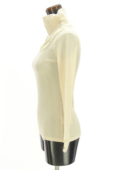 axes femme（アクシーズファム）の古着「パールネックレス付きハイネックリブニット（ニット）」大画像３へ