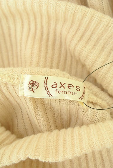 axes femme（アクシーズファム）の古着「パールネックレス付きハイネックリブニット（ニット）」大画像６へ