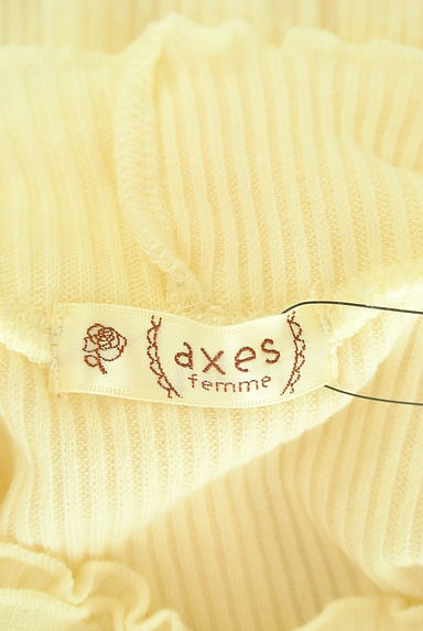 axes femme（アクシーズファム）の古着「ビジュー付きハイネックリブニットトップス（ニット）」大画像６へ