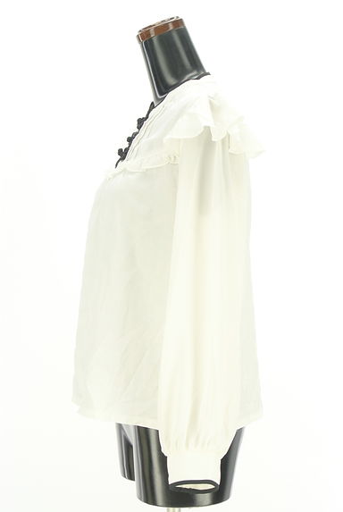axes femme（アクシーズファム）の古着「チャイナボタンパイピングカットソー（カットソー・プルオーバー）」大画像３へ