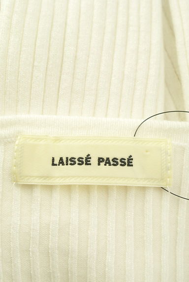 LAISSE PASSE（レッセパッセ）の古着「刺繍入りリブニットトップス（ニット）」大画像６へ