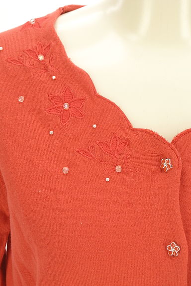 Feroux（フェルゥ）の古着「花刺繍入りニットカーディガン（カーディガン・ボレロ）」大画像４へ