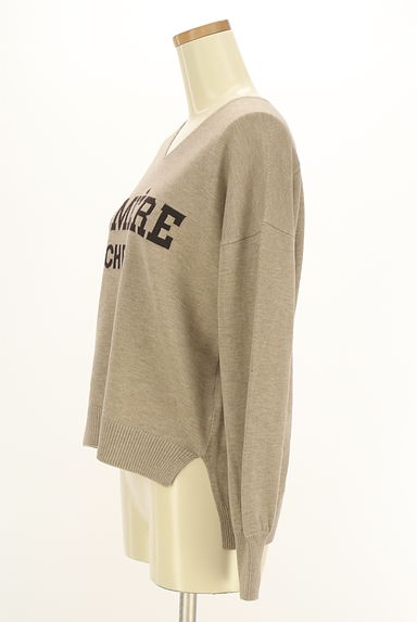 soeur7（スール）の古着「Vネックロゴニットプルオーバー（ニット）」大画像３へ