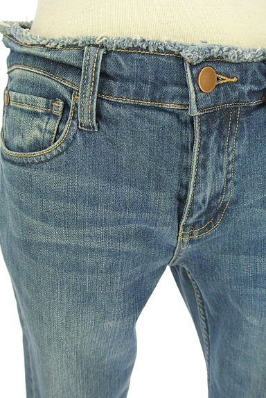 Aga（アーガ）の古着「ウォッシュド加工フリンジスキニーデニム（デニムパンツ）」大画像４へ