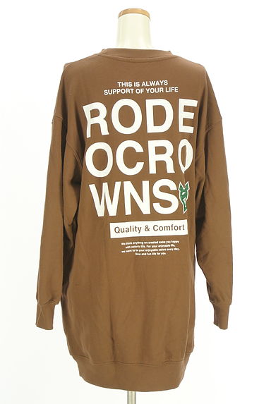 RODEO CROWNS（ロデオクラウン）の古着「バックロゴルーズスウェットワンピース（ワンピース・チュニック）」大画像２へ