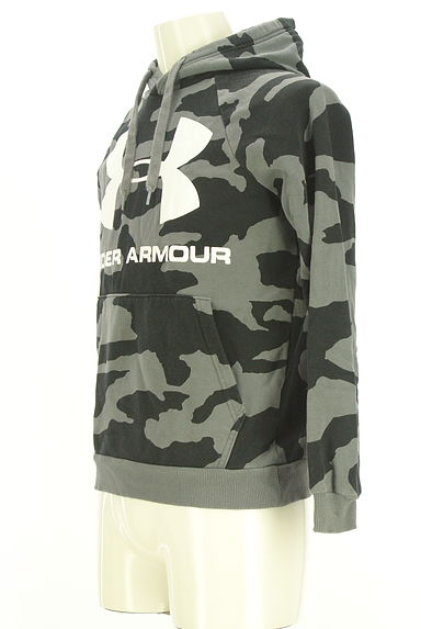 UNDER ARMOUR（アンダーアーマー）の古着「迷彩柄ラグランスウェットパーカー（スウェット・パーカー）」大画像３へ