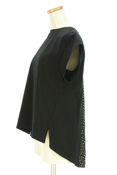 LUI CHANTANT（ルイシャンタン）の古着「ドットシフォン切替バックシャンカットソー（カットソー・プルオーバー）」大画像３へ