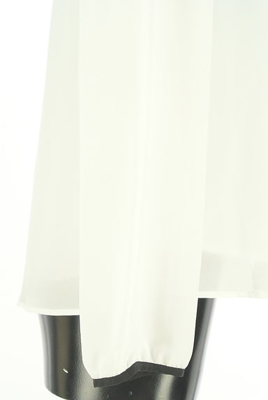 LUI CHANTANT（ルイシャンタン）の古着「フロントフリルパイピングシフォンブラウス（カットソー・プルオーバー）」大画像５へ
