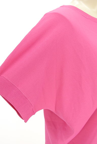 INDIVI（インディヴィ）の古着「ドルマン半袖ニットトップス（ニット）」大画像４へ