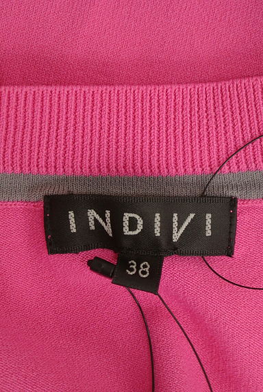 INDIVI（インディヴィ）の古着「ドルマン半袖ニットトップス（ニット）」大画像６へ