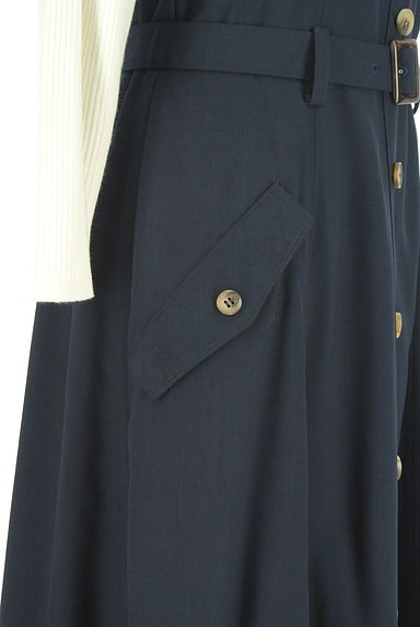 LAISSE PASSE（レッセパッセ）の古着「ベルト付きレイヤード風ロングワンピース。（ワンピース・チュニック）」大画像５へ