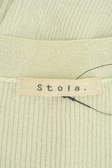 Stola.（ストラ）の古着「ラメリブニットカーディガン（カーディガン・ボレロ）」大画像６へ