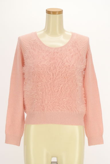 PROPORTION BODY DRESSING（プロポーションボディ ドレッシング）の古着「フロントシャギーラグランニットトップス（ニット）」大画像１へ