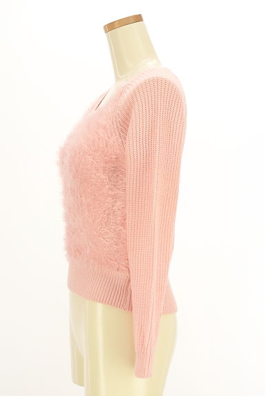PROPORTION BODY DRESSING（プロポーションボディ ドレッシング）の古着「フロントシャギーラグランニットトップス（ニット）」大画像３へ