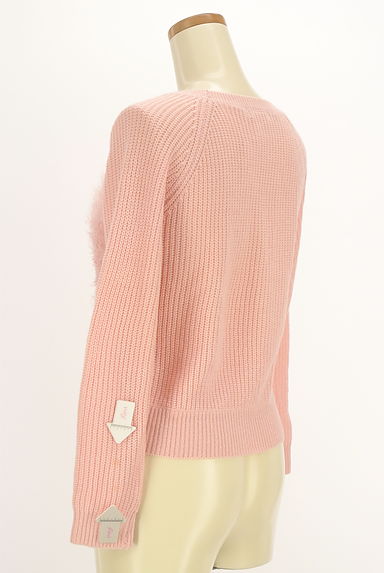 PROPORTION BODY DRESSING（プロポーションボディ ドレッシング）の古着「フロントシャギーラグランニットトップス（ニット）」大画像４へ