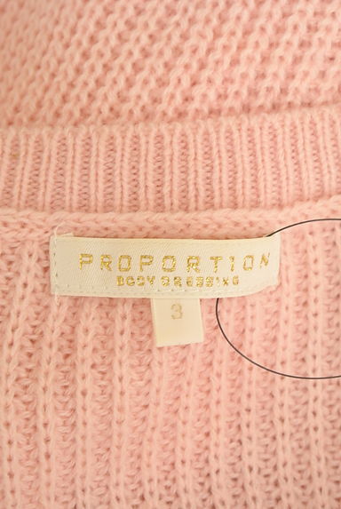 PROPORTION BODY DRESSING（プロポーションボディ ドレッシング）の古着「フロントシャギーラグランニットトップス（ニット）」大画像６へ