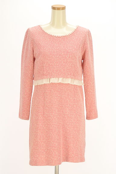 PROPORTION BODY DRESSING（プロポーションボディ ドレッシング）の古着「ラメ糸混ツイードセパレート風ワンピース（ワンピース・チュニック）」大画像１へ