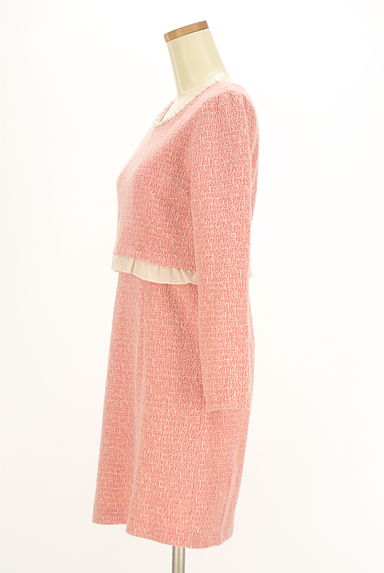 PROPORTION BODY DRESSING（プロポーションボディ ドレッシング）の古着「ラメ糸混ツイードセパレート風ワンピース（ワンピース・チュニック）」大画像３へ