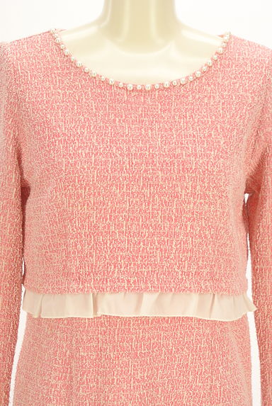 PROPORTION BODY DRESSING（プロポーションボディ ドレッシング）の古着「ラメ糸混ツイードセパレート風ワンピース（ワンピース・チュニック）」大画像４へ