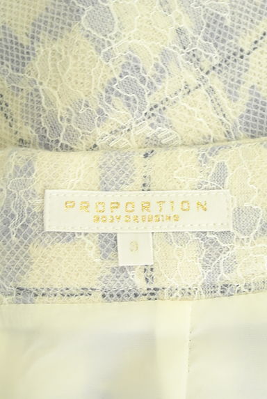 PROPORTION BODY DRESSING（プロポーションボディ ドレッシング）の古着「チェックニット×レース膝上スカート（スカート）」大画像６へ