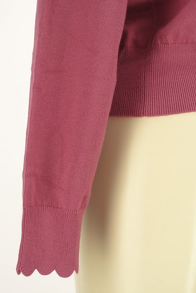 PROPORTION BODY DRESSING（プロポーションボディ ドレッシング）の古着「ラインストーンボタンスカラップニットカーデ（カーディガン・ボレロ）」大画像５へ