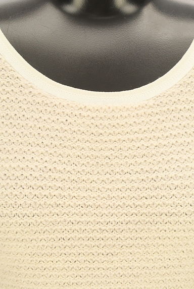 PROPORTION BODY DRESSING（プロポーションボディ ドレッシング）の古着「ラメ糸混パイピングニットワンピース（ワンピース・チュニック）」大画像４へ
