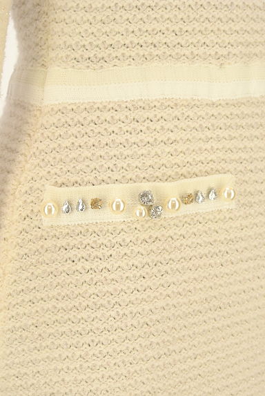 PROPORTION BODY DRESSING（プロポーションボディ ドレッシング）の古着「ラメ糸混パイピングニットワンピース（ワンピース・チュニック）」大画像５へ