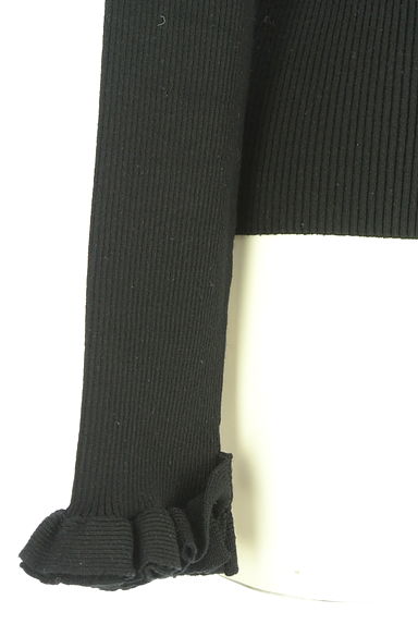 M-premier（エムプルミエ）の古着「フリルネックリブニット（ニット）」大画像５へ