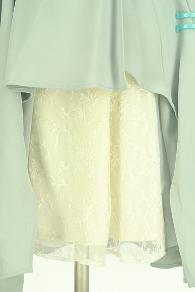 JILL by JILLSTUART（ジルバイジルスチュアート）の古着「レースレイヤード膝丈ワンピース（ワンピース・チュニック）」大画像５へ