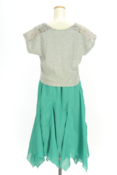 axes femme（アクシーズファム）の古着「レース切替プリントＴシャツ付きワンピース（ワンピース・チュニック）」大画像２へ
