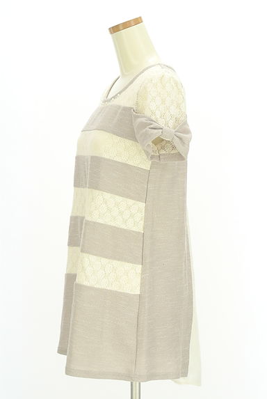 axes femme（アクシーズファム）の古着「バックシフォンレース切替ニットプルオーバー（ニット）」大画像３へ