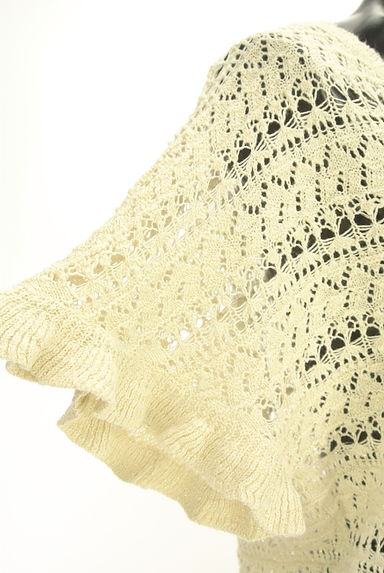 axes femme（アクシーズファム）の古着「フレンチスリーブ透かしラメニットトップス（ニット）」大画像５へ