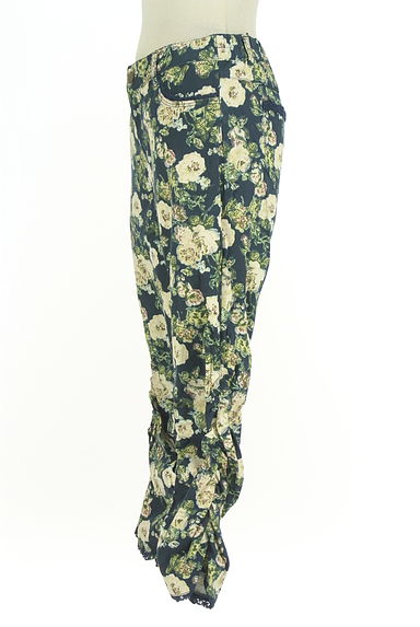 axes femme（アクシーズファム）の古着「サイドギャザー花柄クロップドパンツ（パンツ）」大画像３へ