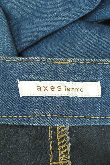 axes femme（アクシーズファム）の古着「刺繍入りデニムカプリパンツ（デニムパンツ）」大画像６へ