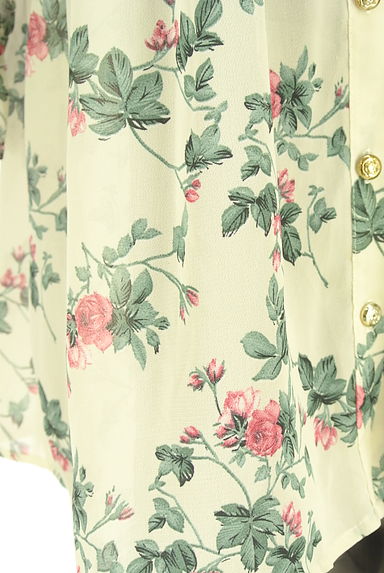 axes femme（アクシーズファム）の古着「花柄シャーリングシフォンブラウス（ブラウス）」大画像５へ