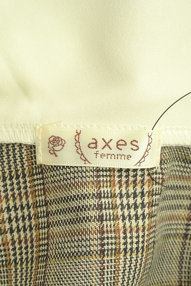 axes femme（アクシーズファム）の古着「バックチェック切替シフォンカットソー（カットソー・プルオーバー）」大画像６へ