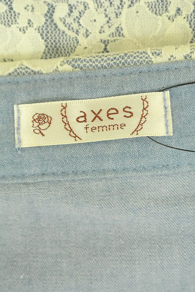 axes femme（アクシーズファム）の古着「レースダンガリーシャツ（ブラウス）」大画像６へ