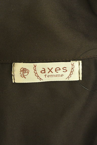axes femme（アクシーズファム）の古着「刺繍リボンタイサテンブラウス（ブラウス）」大画像６へ