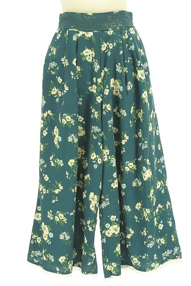 axes femme（アクシーズファム）の古着「花柄タックワイドパンツ（パンツ）」大画像１へ