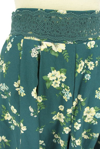 axes femme（アクシーズファム）の古着「花柄タックワイドパンツ（パンツ）」大画像４へ